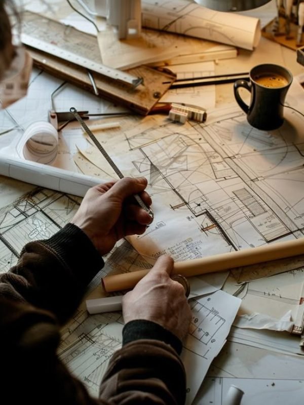 Architectural plan drafting